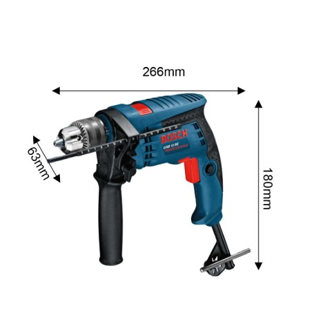 Bosch GSB 13 RE Professional Impact Drill – Lightweight Impact Drill for Drilling in Wood, Steel, and Masonry for Professional Use